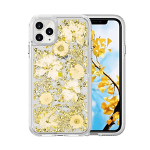 Real Flower Gold Foil Confetti Case Cover for iPhone 12/12 Pro 6.1&quot; Gold - £6.86 GBP