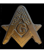 Freemason Masonic Mason Lodge sign Symbol sculpture plaque in Bronze Finish - $19.79