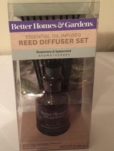 Better Homes&amp; Gardens Essential Oil Infused Reed Diffuser Set,Rosemary/spearmint - £13.45 GBP