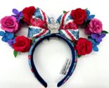 Disney EPCOT Queen Of The Kingdom UK Floral Minnie Mouse Ears Headband R... - £19.73 GBP