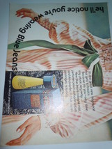 Vintage Blue Jeans Cologne Print Magazine Advertisement 1971  - $5.99
