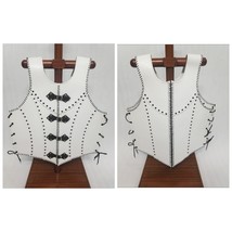 White Leather Jacket Armor Roman Medieval Reenactment/Larp Halloween Cos... - $199.00