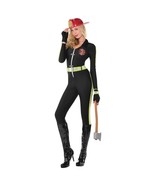 Fired Up Firefighter Woman Black Fancy Dress Up Halloween Sexy Adult Cos... - £30.93 GBP