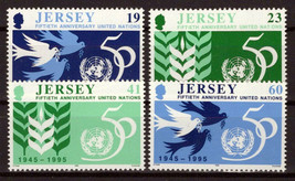 Jersey 736-739 MNH United Nations Doves Emblems ZAYIX 0524S0068 - £3.66 GBP