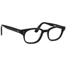Masunaga Eyeglasses 009 #19 Polished Black Square Frame Japan 47[]21 145 - £399.66 GBP