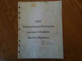 Golfo brand anhydrous Ammonia Flow Controller instruction manual  - £3.10 GBP
