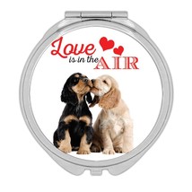 Cocker Spaniel Love is in the Air : Gift Compact Mirror Dog Pet Romantic... - $12.99
