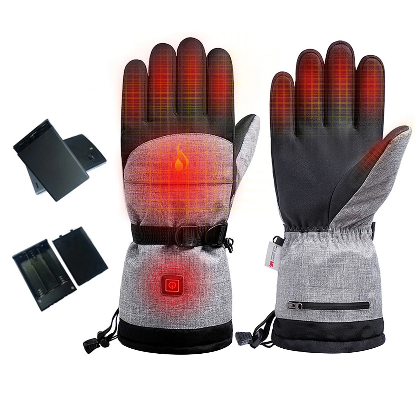 Winter Gloves 5000mAh Heating Hand Warmer Electric Thermal Gloves Waterproof Sno - £107.16 GBP