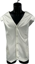 Veronelli  Men&#39;s Cream Vest 5 Buttons White Back Polyester Size 4XL - $19.99