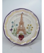 Nathalie Lete Artist For Kiln 4 La Tour Eiffel Tower Paris 10&quot; Plate VGC - £47.16 GBP