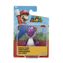 World of Nintendo 2.5&quot; Super Mario PURPLE YOSHI Figure - £10.30 GBP