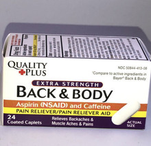SHIP N 24 HOURS-Quality Plus Extra Strength Back &amp; Body, 24-ct. Bottle - $7.80