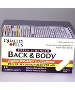 SHIP N 24 HOURS-Quality Plus Extra Strength Back &amp; Body, 24-ct. Bottle - $7.80