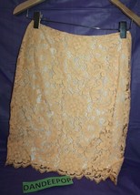 Carmelo Pomodoro Fashion Orange Lace Overlay Mini Skirt Size Women's 8 - £51.43 GBP