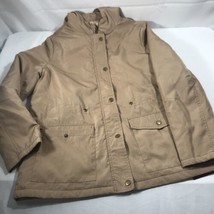 Forever 21 Hooded Utility Jacket, Tan Color Size Small Regular Coat Brown - £14.15 GBP
