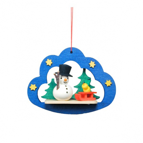 ULBR Christian Ulbricht Ornament - Snowman in Blue Cloud - $46.09