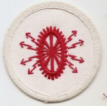 WWII German Kriegsmarine Navy Electrician Specialist Red On White Twill ... - €8,58 EUR