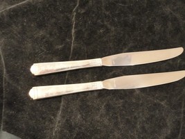 2 Oneida Dinner Knives Surf Club Silverplate Flatware Rogers Bros 1881 - $11.99