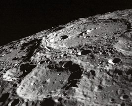 Craters on the surface of the Moon Lunar Limb from Apollo 10 Photo Print - £7.04 GBP
