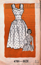 Misses&#39; DRESS Vintage 1940&#39;s Mail Order Pattern 4761 Size 12 - £11.94 GBP