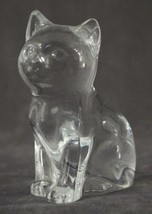 Princess House Heritage Crystal Glass 811 KATRINA Kitty Cat Figurine Pet Series - £10.81 GBP