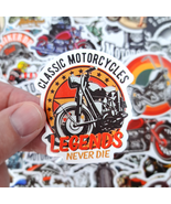 50 PCS Motorcycle Sticker Pack, Helmet Motorcycle stickers, Motorbike De... - £10.61 GBP