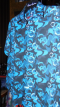 Robert Graham Blue Colorful  Short Sleeve Shirt Size Medium image 4