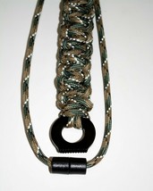 Breakaway Fire Starter Necklace With Extra Reflective 550 Paracord Survi... - £8.70 GBP