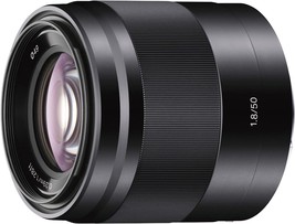 Sony - E 50Mm F1.8 Oss Portrait Lens (Sel50F18/B), Black - £304.31 GBP