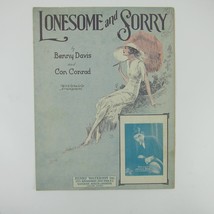 Sheet Music Lonesome and Sorry Milton Berle Benny Davis Con Conrad Antique 1926 - £10.03 GBP