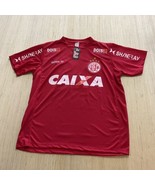 R &amp; G Sport Red Soccer Futbol Size Large Short Sleeve Jersey Brazil New - $42.05 CAD