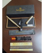 Scriveiner Classic Rollerball Pen, Medium Point, 0.7 mm, Silver Chrome/G... - $463.54 MXN