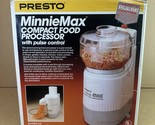 Presto NEW Minnie Max Electric Compact Food Processor 02900 Pulse Contro... - £78.68 GBP
