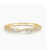 Grace marquis Leaf Style Simple Moissanite Diamond Band For Her / Weddin... - $109.00