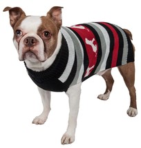 Dog Patterned Stripe Fashion Ribbed Turtle Neck Pet Sweater(D0102H7LDD7.) - £22.23 GBP