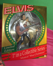 Carlton  Heirloom Elvis 1st In Collectible Musical Blue Christmas 1995 Ornament - £29.79 GBP