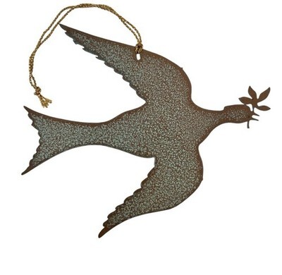 The White House Copper Christmas Ornament Dove Of Peace Vintage 1982 Item image 3