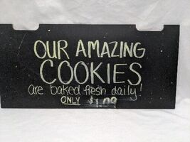 Vintage Potbelly Sandwich Works Restaurant Amazing Cookies Backside Coun... - $62.82 CAD