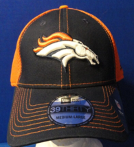 2024 39 Thirty New Era Nfl Denver Broncos Football Medium Large Fitted Cap Hat - £19.72 GBP