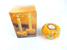 Vintage Benchmark Home Products Autumn Harvest Hand Painted Candle Holders - £15.92 GBP