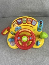 Vtech 80-166601 Turn and Learn Driver Toy - Yellow &amp; Red Tested Works - £10.86 GBP