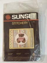 Sunshine Stitchery Lucy Bear Cross-Stitch 4”x5” box1 - $6.92