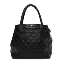 Lambskin Quilted Shopping Tote Black - £1,887.81 GBP