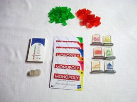 Monopoly Revolution Parts Houses, Hotels, Movers, Title Deeds, Bank Card... - $9.99