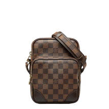 Louis Vuitton Damier Amazon Crossbody Shoulder Bag Ebene Brown PVC Leather - £1,821.88 GBP