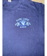 Hang Loose Kauai Hawaii Graphics Mens Large Blue Cotton T-shirt - €10,16 EUR Hang Loose Kauai Hawaii Graphics Mens Large Blue Cotton T-shirt - €10,16 EUR