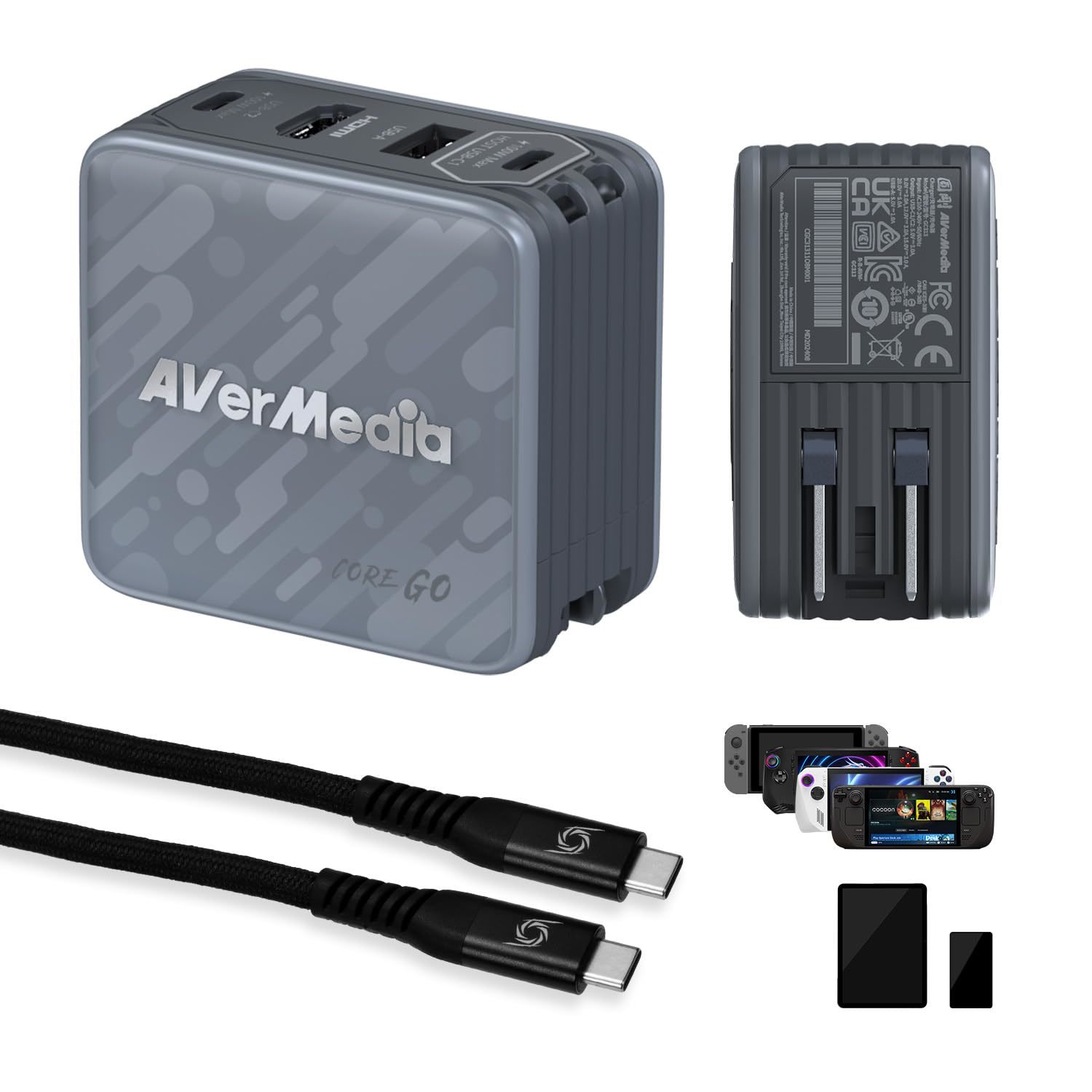 AVerMedia Portable Charger for Nintendo Switch, Steam Deck Dock, 100W Ga... - $119.34+