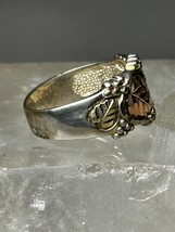 Black Hills Gold ring leaves band size 6.25 sterling silver women   Size  6.25 B - £99.64 GBP