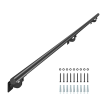 VEVOR7FT Wall Mount Stair Handrail Black Galvanized Aluminum 1.26"Indoor... - $35.90