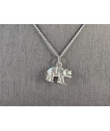 Womens Sterling Silver Bear Pendant Necklace 6.8g E7602 - $69.02 CAD